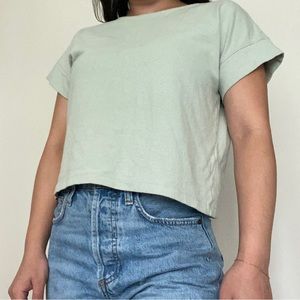Madewell cropped tee